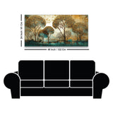 Abstract Mountain Landscape Artistic Canvas Wall Painting
