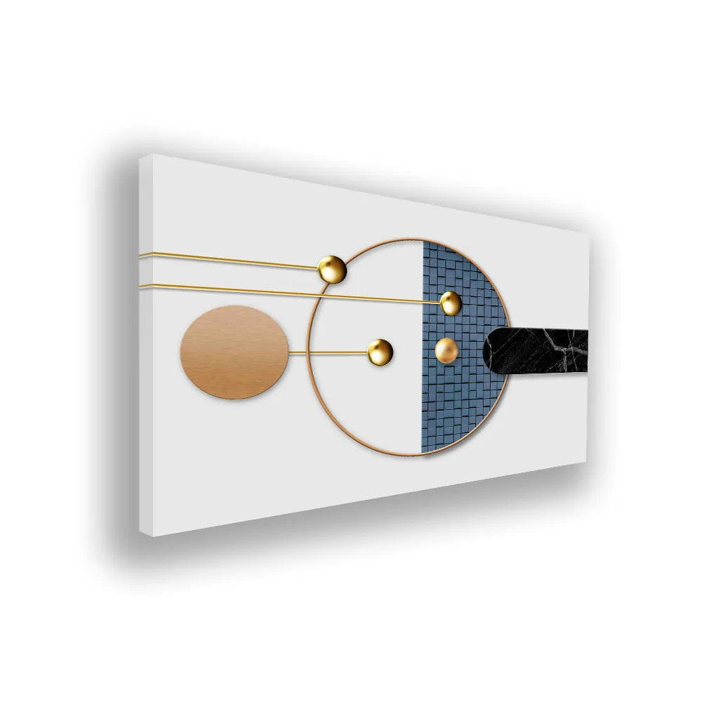 Abstract Geometry Modern Wall Art | Size 2x4 Feet