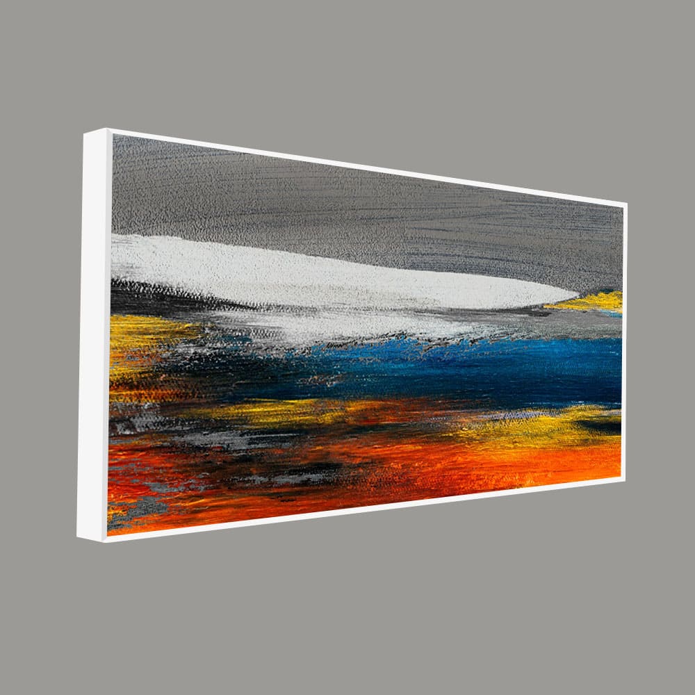 Radiant Harmony Abstract Gold and Color Texture Canvas size W 4x H 2 feet