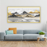 Modern Abstract Energy Flow Canvas Art | Size 2x4 Feet