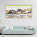 Modern Abstract Energy Flow Canvas Art | Size 2x4 Feet