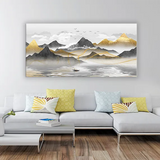 Modern Abstract Energy Flow Canvas Art | Size 2x4 Feet