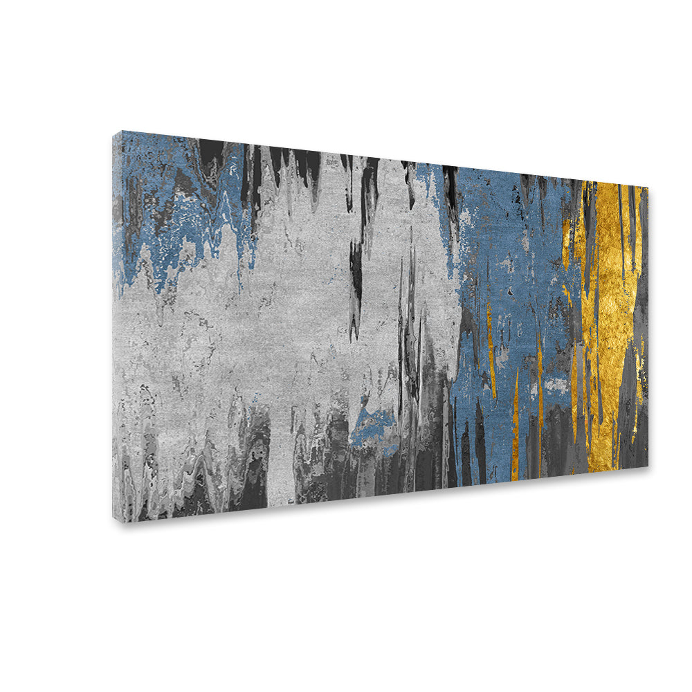 Abstract Golden Geometric Painting – Modern Art Pattern & Contemporary Wall Décor | Size 2x4 Feet