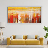 Abstract Textured Layers Wall Painting | Size 2x4 Feet