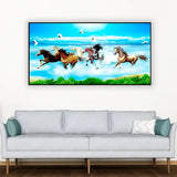 7 Running Horses Vastu Painting for office