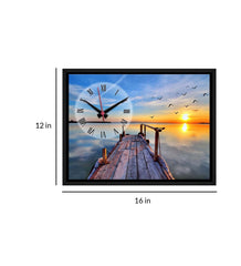 Beautiful Scenery Printed Analog MDF Modern Wall Clock