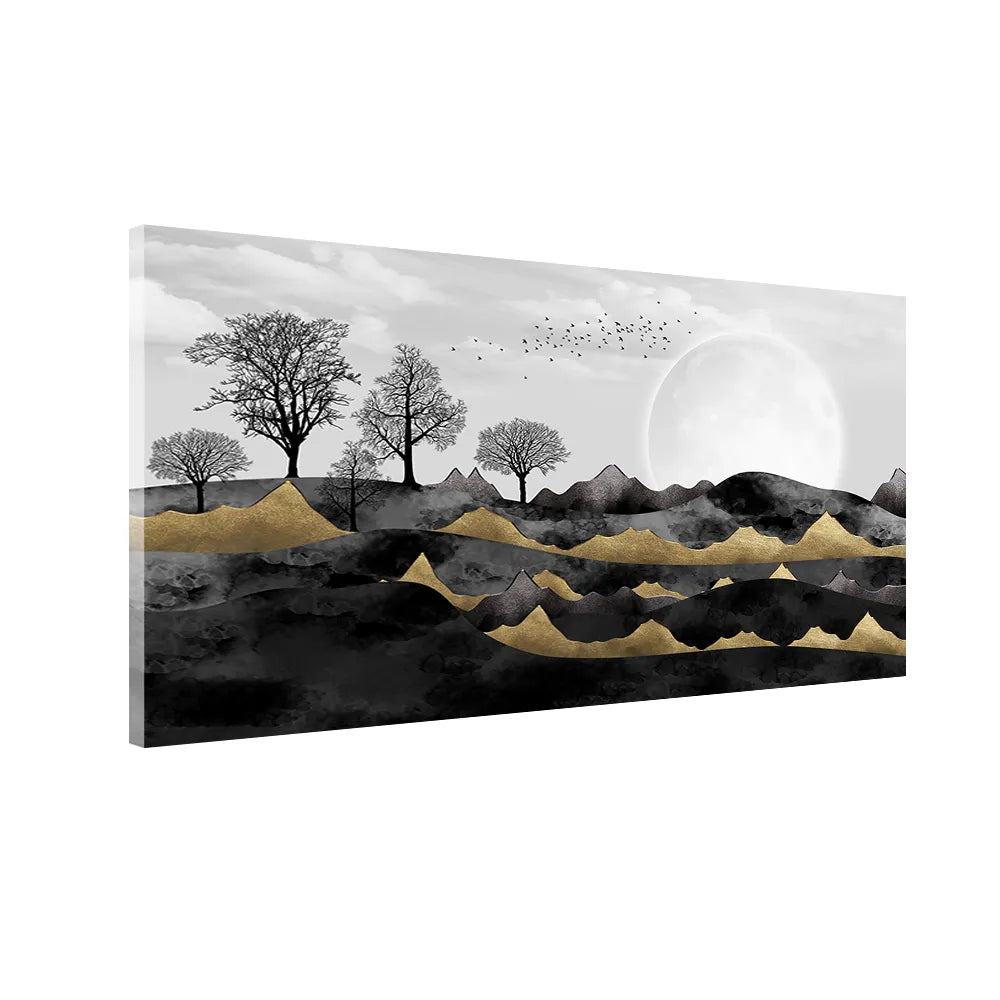 Misty Mountain Valley | Serene Nature Wall Art Canvas