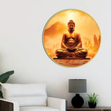 Gautam Buddha Round Wall Painting for Décor