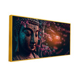 AI-Generated Buddha Lotus Tree Spiritual Wall Art ISize 2x4 Feet