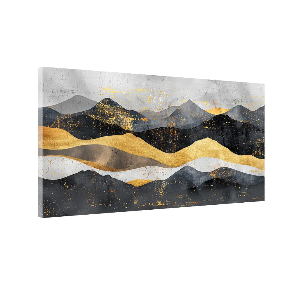Sunset Over the Hills | Vibrant Mountain Landscape Canvas