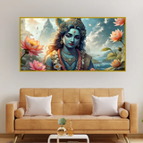 Krishna Wall Painting – Divine Canvas Art for Home & Living