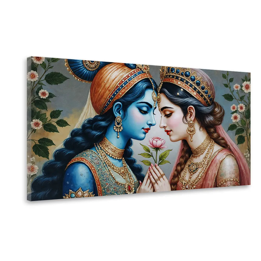 Radha Krishna Love Painting – Premium Canvas Wall Decor