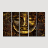 Bronze Buddha Stretched Canvas Painting