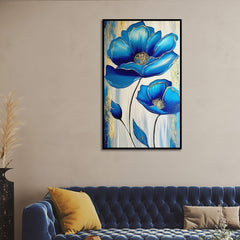 Modern Abstract Floral Wall Painting for Home and Office Décor