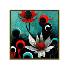 Modern Abstract Floral Canvas Wall Painting