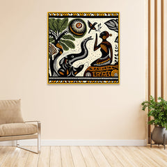 Elegant Abstract Textured Canvas Wall Painting