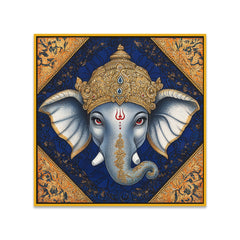 Tanjore Madhubani Indian Traditional Art with Gold and Silver Canvas Wall Painting