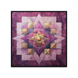 Spiritual Geometric Mandala Canvas Wall Painting for Meditation, Home, or Yoga Room