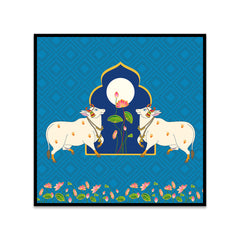 Traditional Indian Folk Art Digital Printed Canvas Wall Painting