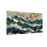 Sunset Over the Hills – Mountain Landscape Canvas