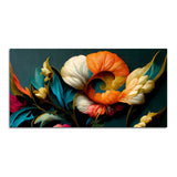 Graceful Bloom Floral Canvas Wall Art Painting Size 4x2 feet