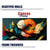 Graceful Bloom Floral Canvas Wall Art Painting Size 4x2 feet