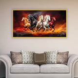 Running Horses Vastu canvas Painting for home, office, hotel etc.