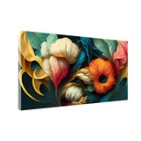 Abstract Flower Symphony Canvas | Artistic Floral Wall Painting
