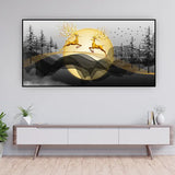 Running Deer in Autumn Forest | Dynamic Nature Wall Art