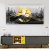 Running Deer in Autumn Forest | Dynamic Nature Wall Art