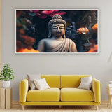 Meditation Bliss Buddha Canvas Painting With Frame