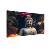 Meditation Bliss Buddha Canvas Painting With Frame