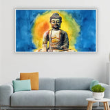 Calm Mind Buddha Art Canvas Painting With Frame