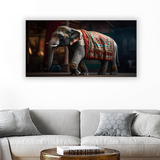 Indian-elephant-colorful Canvas Wall Art – Painting Size:H x W, 2x4 Feet