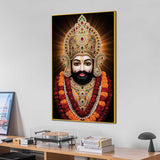 Khatu Shyam Ji Sacred Devotional Canvas Wall Painting Spiritual Home Decor
