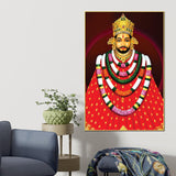Khatu Shyam Ji Traditional Canvas Painting Mandir Wall Decor