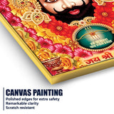 Khatu Shyam Ji Traditional Devotional Canvas Wall Painting Hindu Wall Art