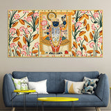 Lord Krishna Shrinathji Pichwai Art Wall Painting
