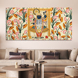 Lord Krishna Shrinathji Pichwai Art Wall Painting