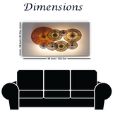 Luxury Chandelier Ceiling Wall Art Print ISize 2x4 Feet