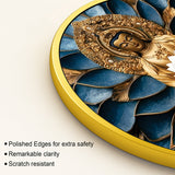 Floral Aura Gautam Buddha Round Painting