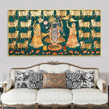 Luxury Nathdwara Shrinathji Krishna Wall Painting