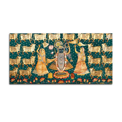 Luxury Nathdwara Shrinathji Krishna Wall Painting