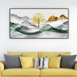 Winter Deer Landscape | Cool Tone Nature Canvas Art