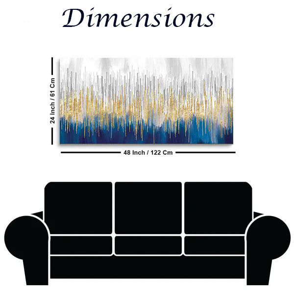 Modern Abstract Design - Large Canvas Wall Painting | Size 2x4 Feet