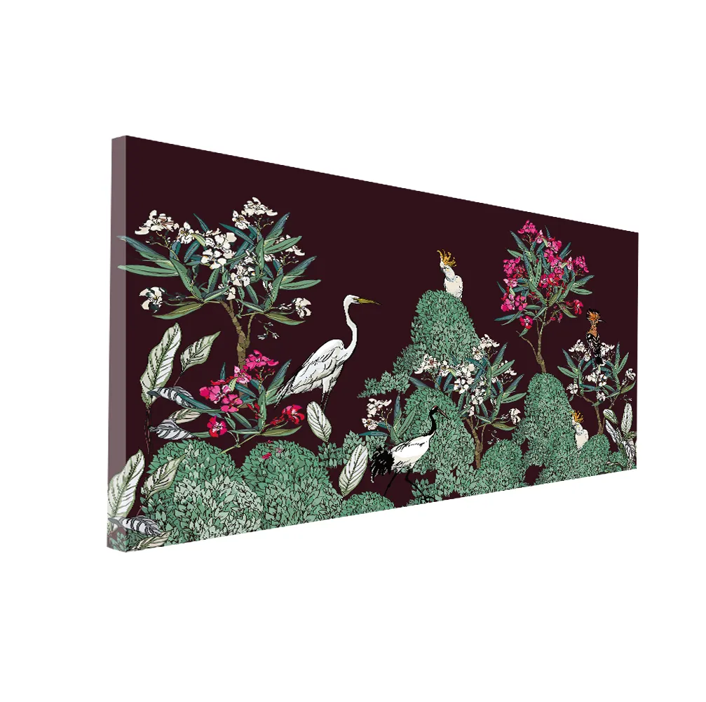 Multi-Colour Peacock Warli Wall Art | Size 2x4 Feet