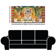 Pichwai Shreenathji Krishna Canvas Wall Painting