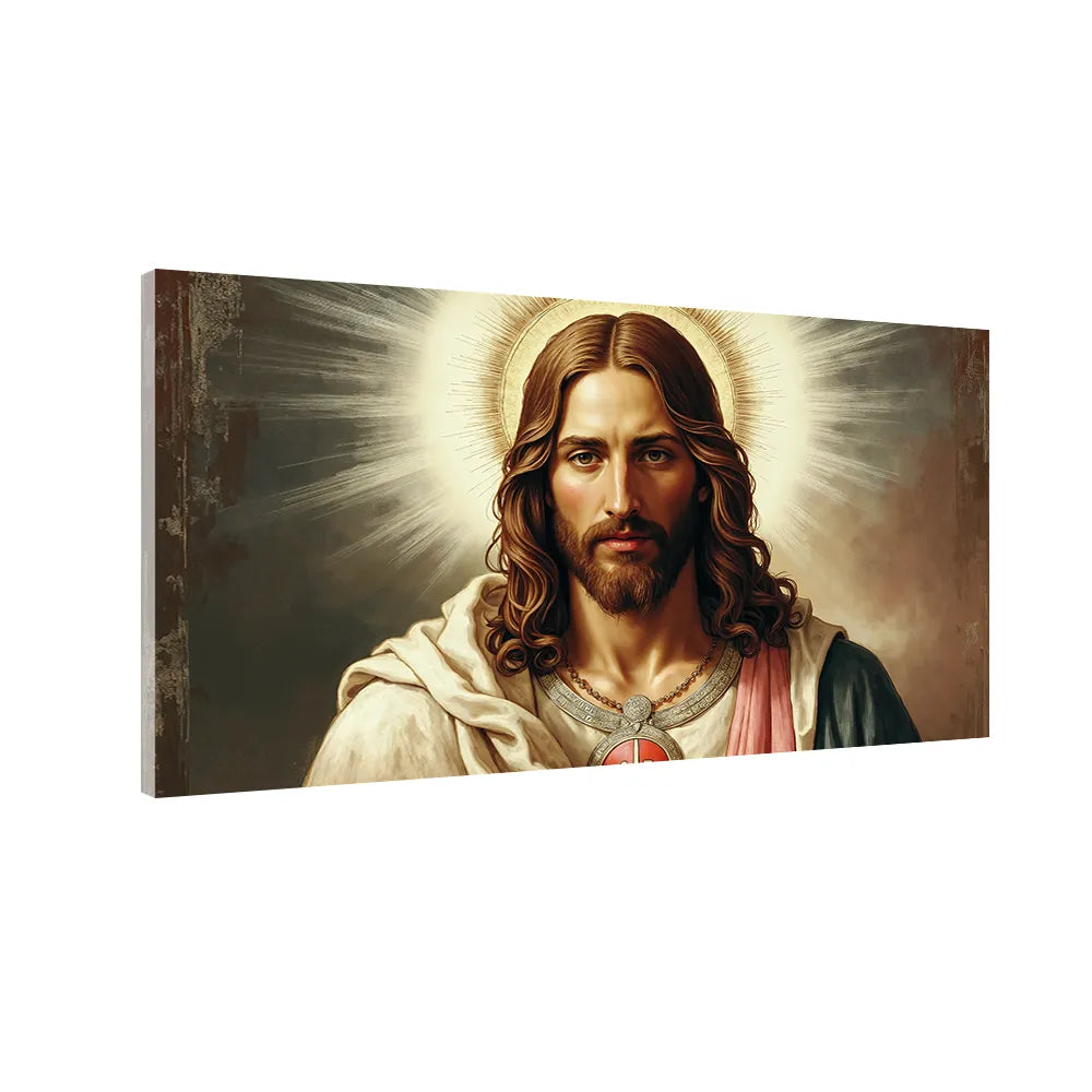 Jesus with Crown of Light – Heavenly Blessings Portrait Art