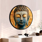Premium Round Gautam Buddha Painting for Home & Office