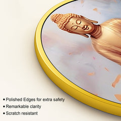 Gautam Buddha Round Wall Art Painting for Home Décor